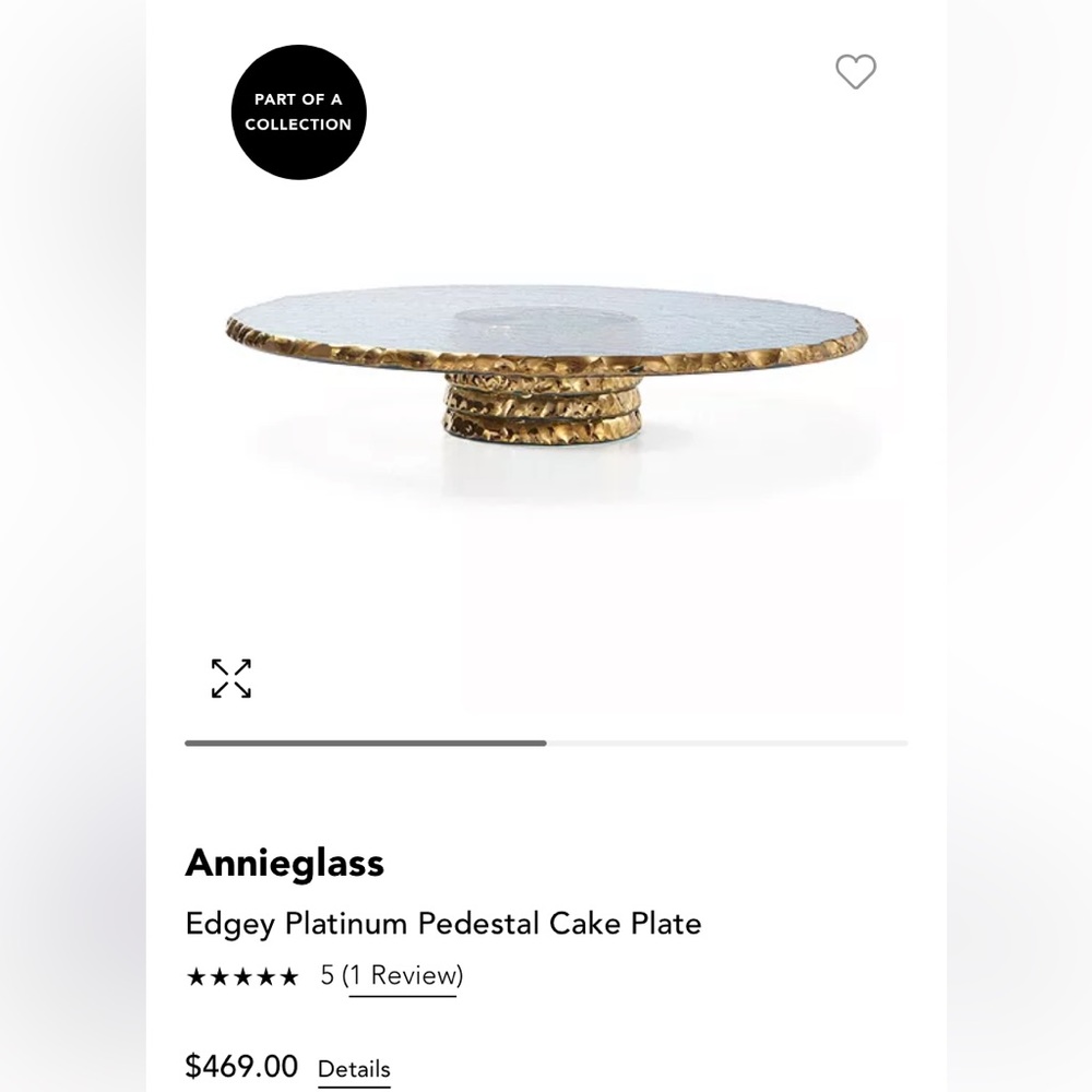 CAKE PLATE ANNIEGLASS